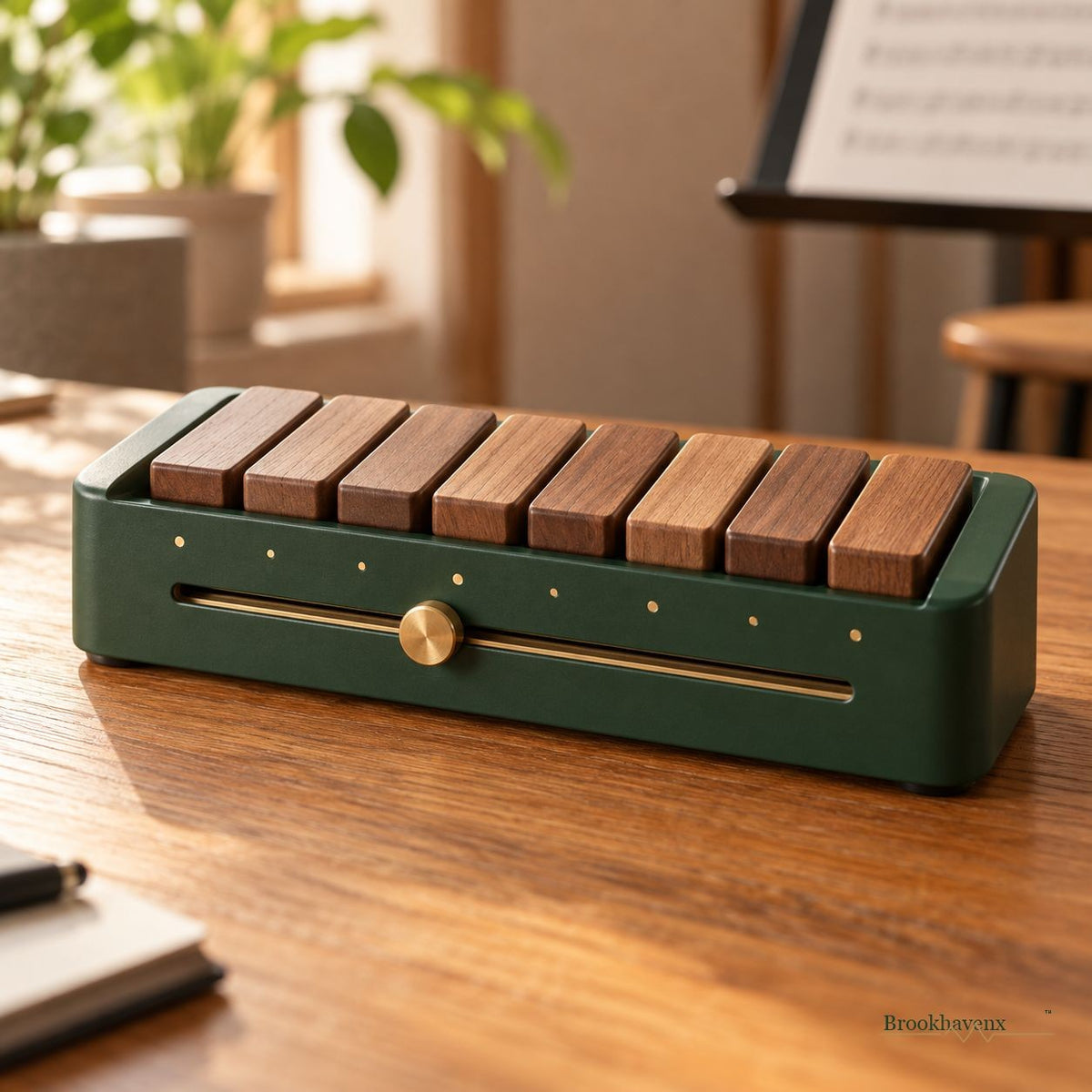 Rhythm Practice Tool — An in-home view of the tool during practice
