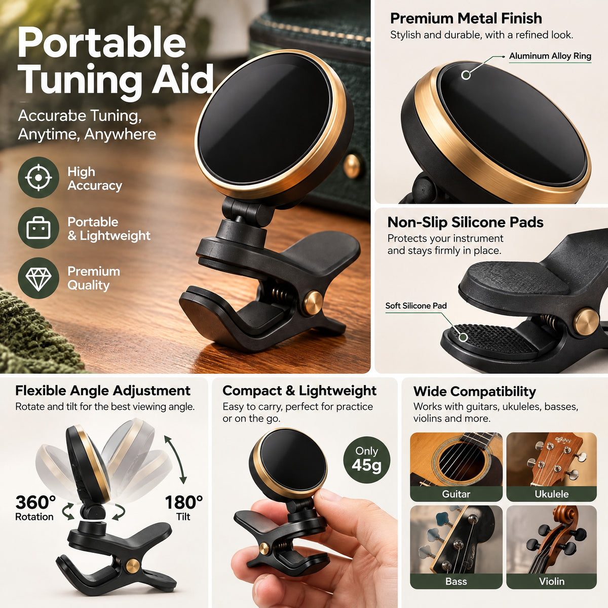 Portable Tuning Aid — Product details and example use