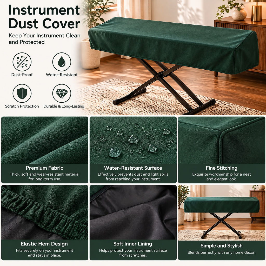 Instrument Dust Cover — Coverage and use details for a home setup