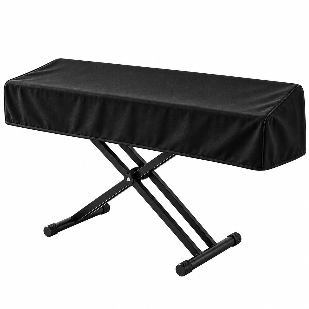 Instrument Dust Cover — A forest-green finish styled in a calm room