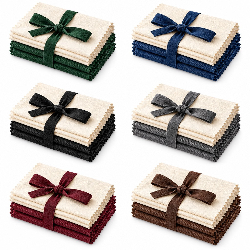String Instrument Care Cloth Set — The folded cloth set shown clearly