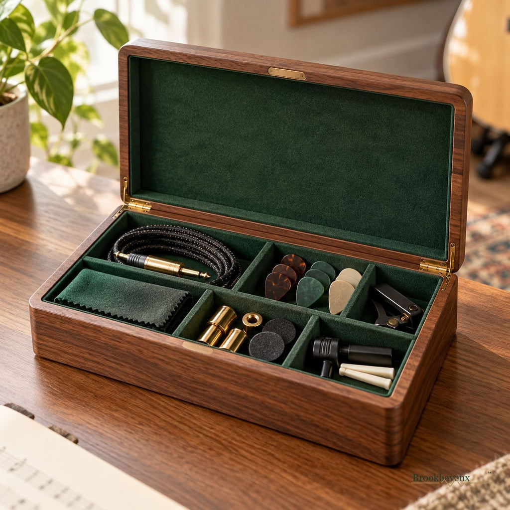 Instrument Accessory Organizer — A closer view of the compartments and layout