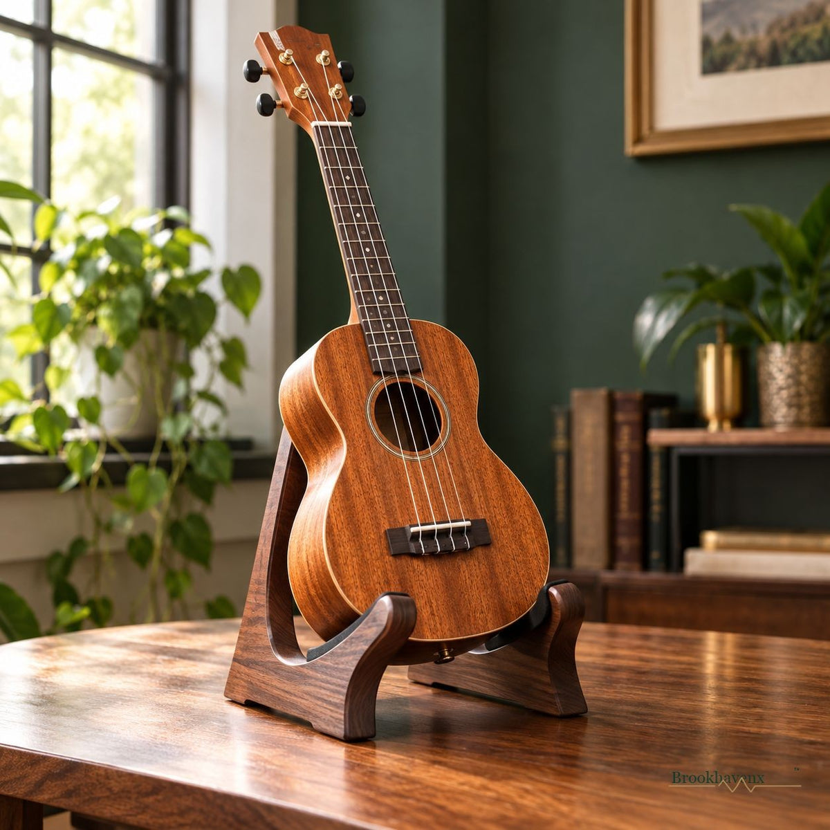 Desktop Instrument Display Stand — A closer look at the display stand and instrument fit