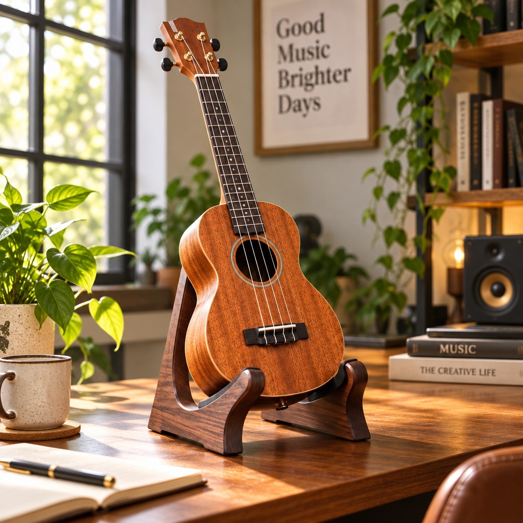 Desktop Instrument Display Stand — Alternate finish options for different spaces