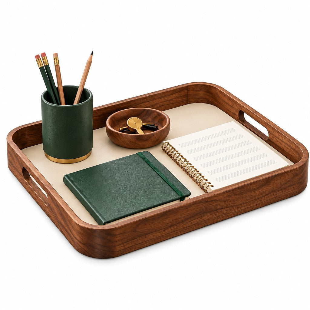 Music Practice Tray — A closer look at the tray's simple form